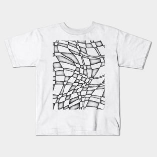 Hand drawn abstract pattern using dotwork Kids T-Shirt